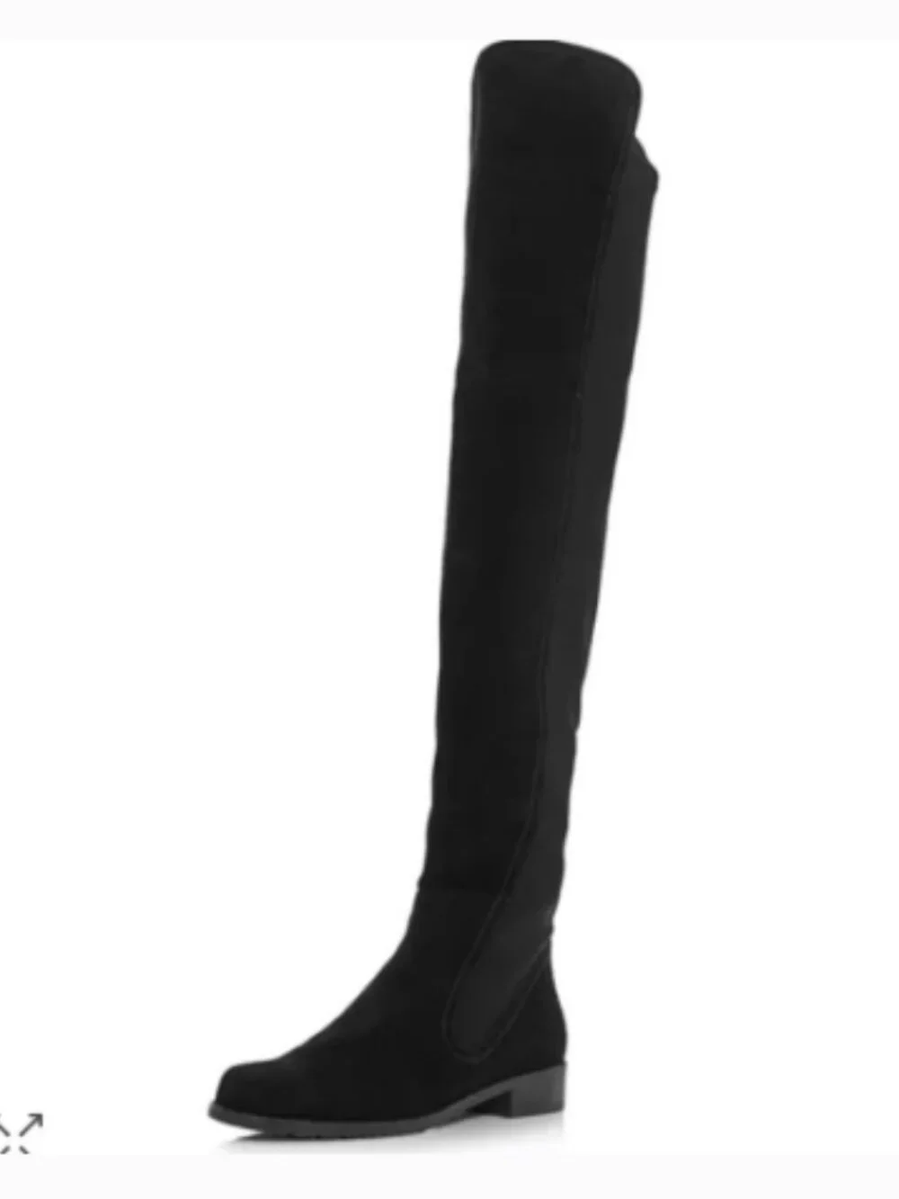 Stuart Weitzman Langdon Over-the-Knee Suede Boots in Black Sz 10